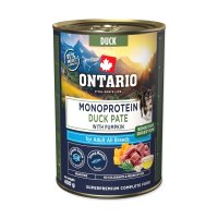 Ontario Adult monoprotein kachní pate s dýní konzerva 400 g