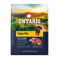 Ontario Puppy Mini Lamb & Brown Rice krmivo 2,25 kg