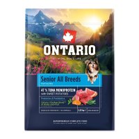 Ontario Senior All Breeds Monoprotein Tuna krmivo 2,25 kg