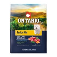 Ontario Senior Mini Lamb & Brown Rice krmivo 2,25 kg