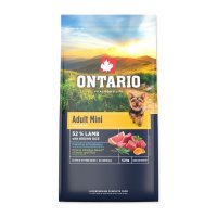 Ontario Adult Mini Lamb & Brown Rice krmivo 6,5 kg