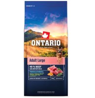 Ontario Adult Large Beef & Brown Rice krmivo 12 kg