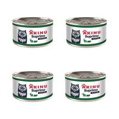Akinu SUPRIMO SELECTION Vepř. svalovina se zvěřinou pro kočky 200 g MTP 4ks