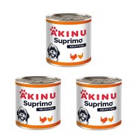 Akinu SUPRIMO SELECTION Krůtí & kuřecí svalovina konzerva pro psy 400 g MTP 3 ks