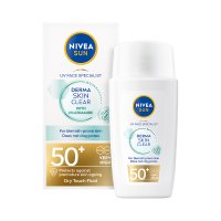 Nivea SUN Derma Skin Clear OF50+ lehký pleťový krém na opalování 40 ml