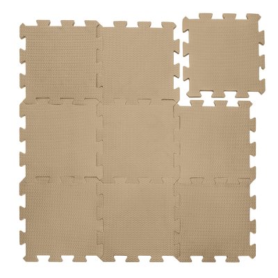 Zopa Pěnová podložka Puzzle 30x30 cm 9ks, Hazel Brown 3