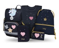 Baagl Školní set Ergo Unicorn Gold II