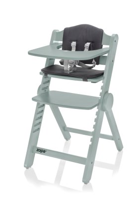 Zopa Dřevěná jídelní židlička Clipp & Clapp, Pistacio Green 5