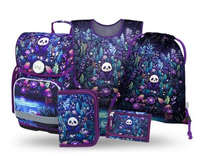 Baagl Školní set Ergo Jungle Panda III