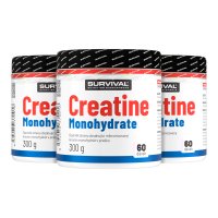 Survival Creatine Monohydrate 300 g 2+1 ZDARMA