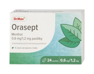 Dr. Max Orasept Menthol 0,6 mg/1,2 mg 24 pastilek