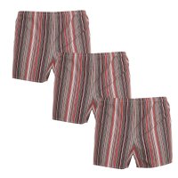 Foltýn 3PACK Klasické pánské trenky červené proužky (3xK52) L
