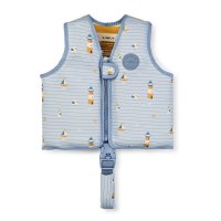 Saro Baby plavecká neoprenová vesta s UV ochranou (3-6r) Navy Hugs