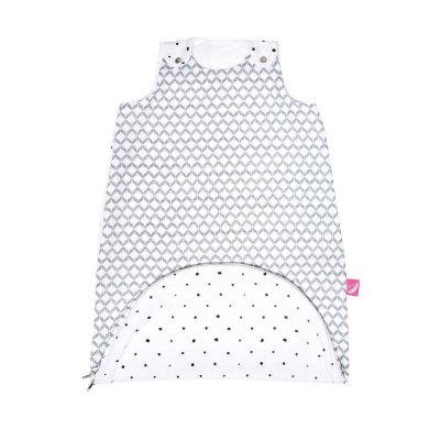Motherhood Pytel na spaní mušelínových 2v1 Zip a Round Grey Classics 3-18 m 0,5 tog