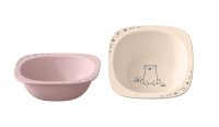nip NATURE line miska, 4m+, 2ks, pink