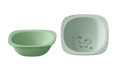 nip NATURE line miska, 4m+, 2ks, green