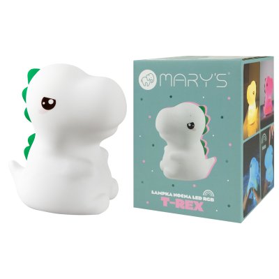 MARY’S LED silikonová noční lampička RGB - T-REX