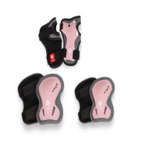 QPlay Chrániče dětské Coral Pink, vel. S, vek 3-5 let