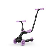QPlay Koloběžka / odrážedlo Sema Evo s LED světly Violet, věk 1 - 6 let, do 50 kg