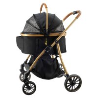 PetiGIO peti-to-Travel kočárek pro psy a kočky Black