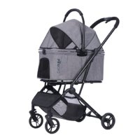 PetiGIO peti-to-Travel kočárek pro psy a kočky Grey