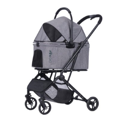 PetiGIO peti-to-Travel kočárek pro psy a kočky Grey