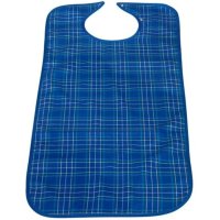 SUNDO Bryndák pro dospělé se zapínáním na druk, polyester, 45 x 90 cm, modrý