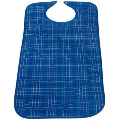 SUNDO Bryndák pro dospělé se zapínáním na druk, polyester, 45 x 90 cm, modrý