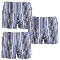 Foltýn 3PACK klasické pánské trenky vícebarevné nadrozměr 5XL proužky