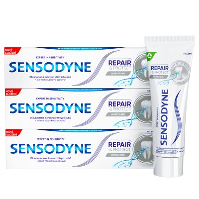 Sensodyne Repair & Protect Whitening zubní pasta 3x75 ml