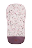SENSILLO Oboustranná vložka do kočárku, velvet, bavlna, Květinky, růžové