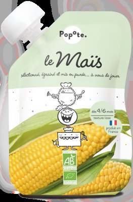 Popote kapsička bio sladká kukuřice 120 g