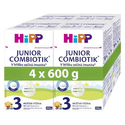 HiPP 3 Junior Combiotik mléčná výživa 4x600g