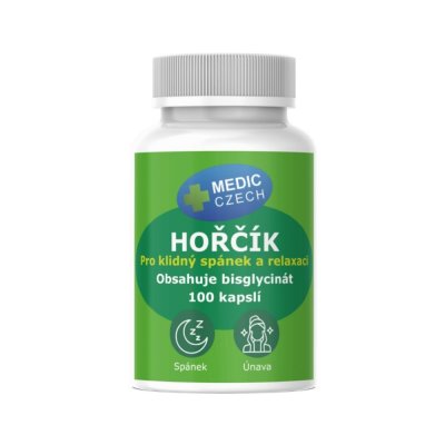 Medic Czech Hořčík Bisglycinát 100 kapslí
