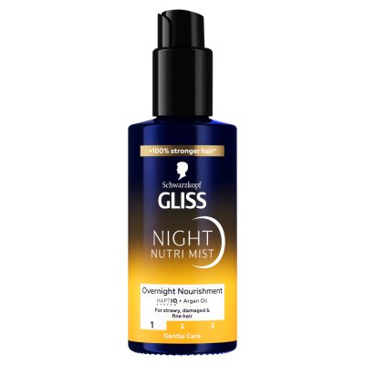 Gliss Night Nutri Mist sprej na vlasy 100 ml