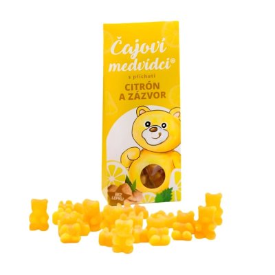 LIPOO Čajoví medvídci citron a zázvor 50 g