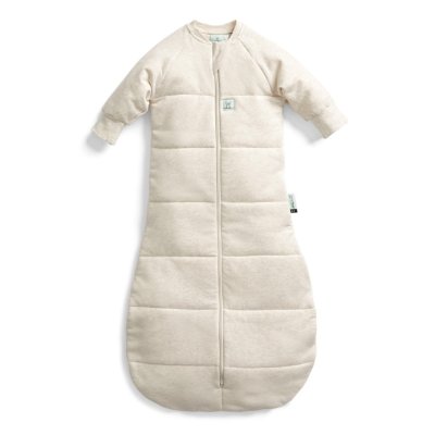 ergoPouch Pytel na spaní s rukávy Jersey Oatmeal Marle 3-12 m, 6-10 kg, 3,5 tog