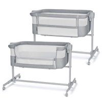 Kinderkraft Postýlka dětská polohovatelná Nestee Up2 Full Light Grey