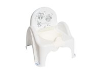 Tega Baby Dětský nočník pro děti s vyjímatelnou nádobou, ergonomický - Sovičky v bílé