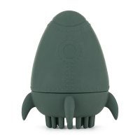 Petite&Mars Hračka silikonová do vody s kartáčkem Splashy Rocket Misty Green 6m+