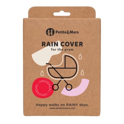 Petite&Mars Rainy Pram pláštěnka na hluboký kočárek
