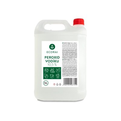 Ecorai Peroxid vodíku 10,5 % na úklid EXTRA ÚČINNÝ kynystr 5 l
