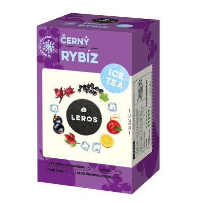 LEROS Ice Tea černý rybíz 20x2g
