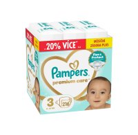 PAMPERS Premium Care Velikost 3, 6kg-10kg 216 ks
