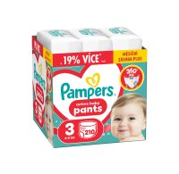 Pampers Active Baby vel. 3 6–11 kg plenkové kalhotky 214 ks