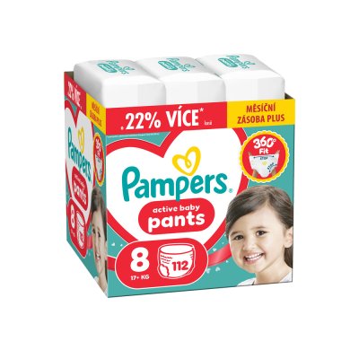 PAMPERS Plenkové kalhotky, Active Baby 110 ks