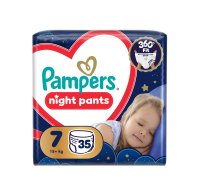 PAMPERS Plenkové kalhotky, Pants Night Velikost 7, 35 ks