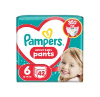Pampers Active Baby vel. 6 13–19 kg plenkové kalhotky 44 ks