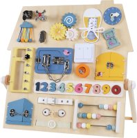 2Kids Toys Montessori Activity board Senzorická deska Domeček