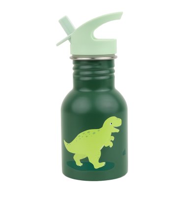 A Little Lovely Company nerezová jednostěnná láhev na pití, 350 ml - dinosaurus